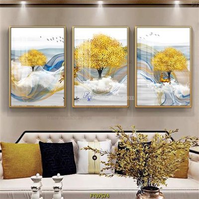 File gốc Tranh treo tường pha lê gương FT97574 (PNG) chất lượng cao