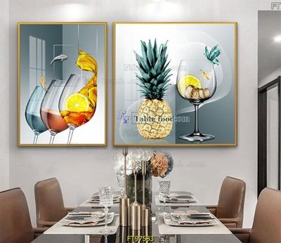 Tệp tin gốc Tranh treo tường pha lê gương FT97583 (dùng cho in ấn) chuyên nghiệp