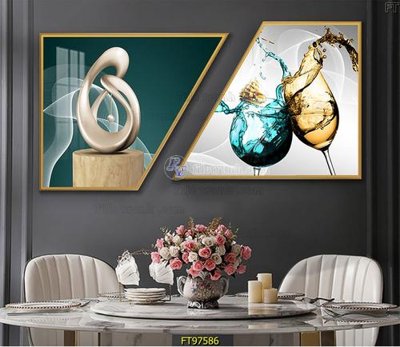 File gốc in tráng gương Tranh treo tường pha lê gương FT97586 chi tiết