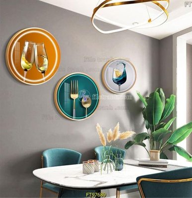 File tranh Tranh treo tường pha lê gương FT97689 (gốc) chủ đề trừu tượng