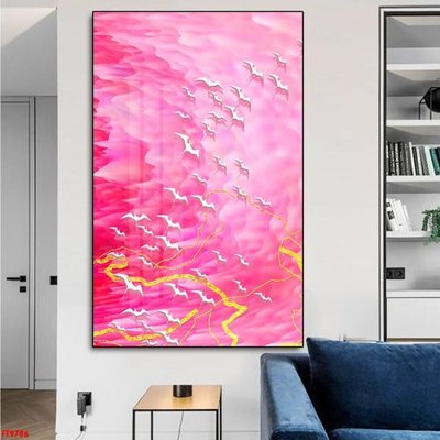 File gốc File tranh lối vào FT9786 (in lụa) trang trí tường