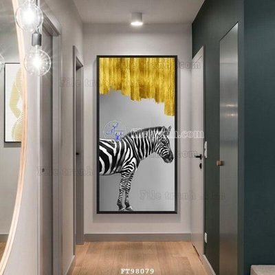 File tranh File tranh treo tường pha lê gương FT98079 (file gốc) chủ đề phong thủy