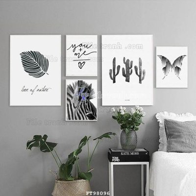 File gốc File tranh treo tường pha lê gương FT98096 (in mica) làm quà tặng