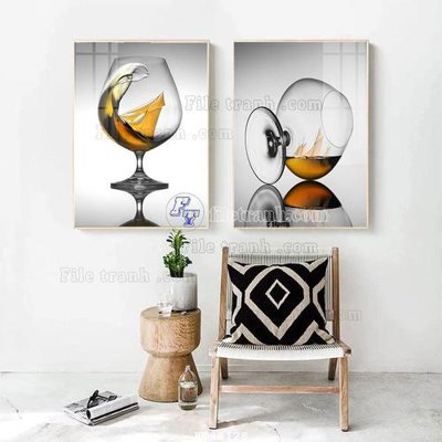 File gốc File tranh treo tường pha lê gương FT98128 (chủ đề hiện đại) trang trí