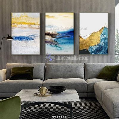 File gốc File tranh treo tường pha lê gương FT98138 (in tráng gương) hiện đại