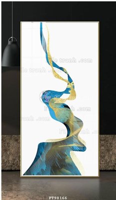 File in trần File tranh treo tường pha lê gương FT98166 (bản gốc) mây trời