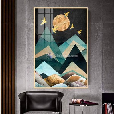 Chi tiết file tranh tráng gương File tranh treo tường pha lê gương FT98178 (ảnh gốc)