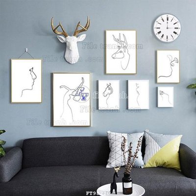 File tranh gốc in trần nhà File tranh treo tường pha lê gương FT98220 3D