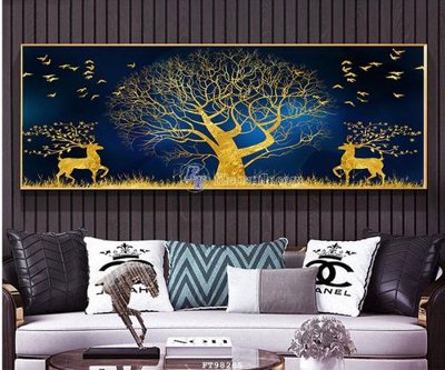 File gốc File tranh treo tường pha lê gương FT98285 (in 3D) cho trang trí