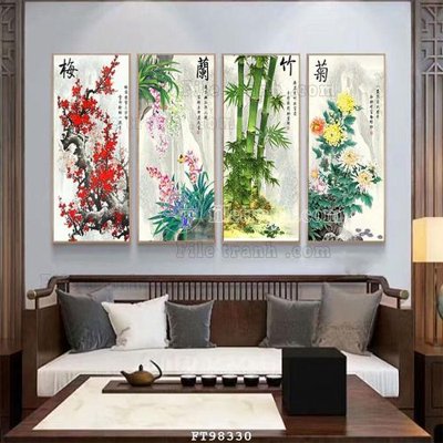 File ảnh File tranh treo tường pha lê gương FT98330 (gốc) in PP, decal