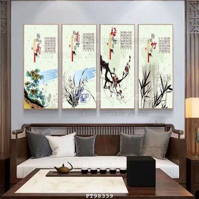 File tranh File tranh treo tường pha lê gương FT98339 (gốc) chủ đề tĩnh vật