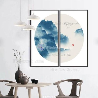 File tranh quảng cáo File tranh treo tường pha lê gương FT98363 (file gốc) chuyên nghiệp