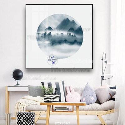 File ảnh File tranh treo tường pha lê gương FT98367 (gốc) in biển hiệu