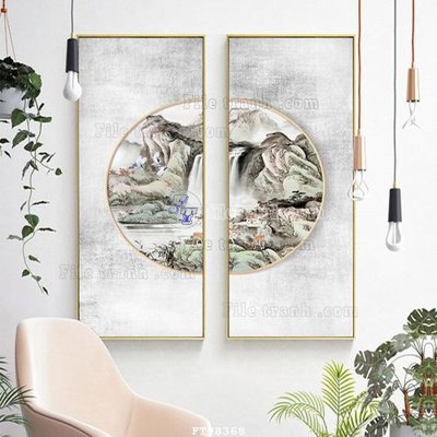 File tranh File tranh treo tường pha lê gương FT98368 (gốc) chủ đề trừu tượng