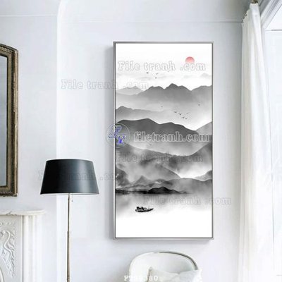 Download file File tranh treo tường pha lê gương FT98380 (chuẩn in) chất lượng cao