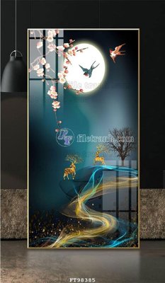 Hình ảnh gốc File tranh treo tường pha lê gương FT98385 (để in khổ lớn)