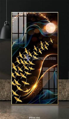 File ảnh File tranh treo tường pha lê gương FT98396 (gốc) in standee