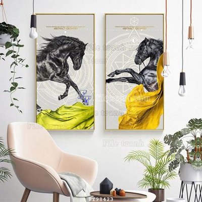 Hình ảnh file gốc in lụa File tranh treo tường pha lê gương FT98423