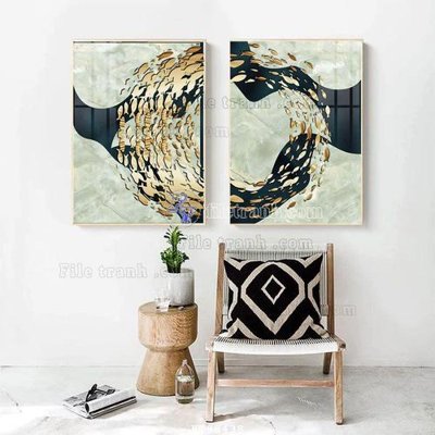 Download file tranh PSD File tranh treo tường pha lê gương FT98438 để chỉnh sửa