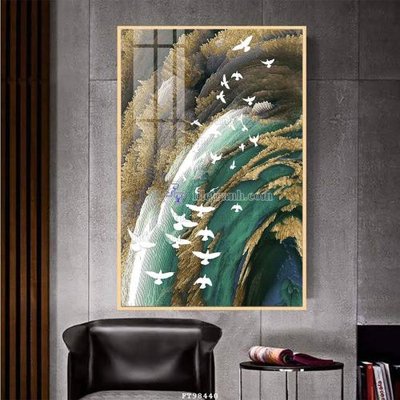 File in trần File tranh treo tường pha lê gương FT98440 (file gốc) chủ đề vũ trụ