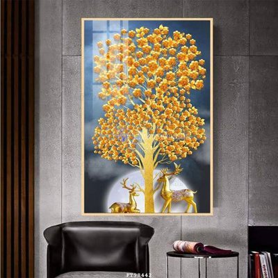 Tải file File tranh treo tường pha lê gương FT98442 (gốc) in ấn chất lượng