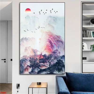 File tranh File tranh lối vào FT9885 (bản gốc) in lụa 5D