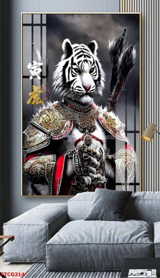 Hình ảnh file gốc Tranh 12 con giáp FTCG314 cho in UV