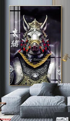 File gốc Tranh 12 con giáp FTCG323 (phong cách) cổ điển