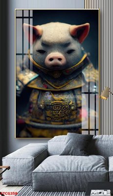 File gốc Tranh 12 con giáp FTCG358 (dành cho trang trí nội thất)