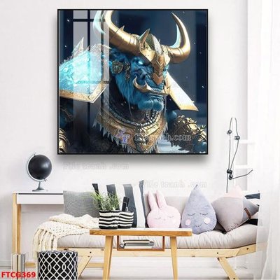 Hình ảnh file gốc Tranh 12 con giáp FTCG369 cho in UV