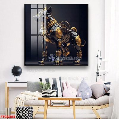 File in trần Tranh 12 con giáp FTCG384 (bản gốc) bầu trời