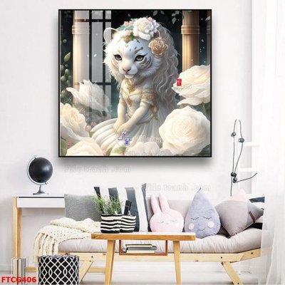 File PSD in ấn Tranh 12 con giáp FTCG406 (chất lượng cao)