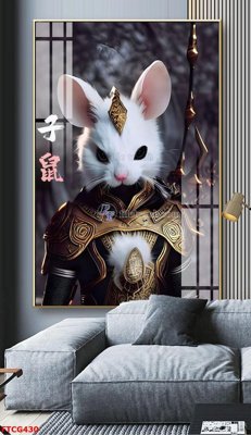 File gốc Tranh 12 con giáp FTCG430 (in lụa) tranh phong thủy