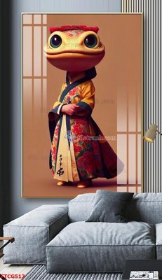 File tranh in mica Tranh 12 con giáp FTCG513 (độ phân giải cao)