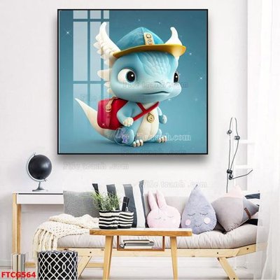 File gốc Tranh 12 con giáp FTCG564 (in tráng gương) nghệ thuật