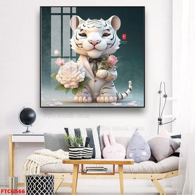 File tranh in mica Tranh 12 con giáp FTCG566 (độ phân giải cao)