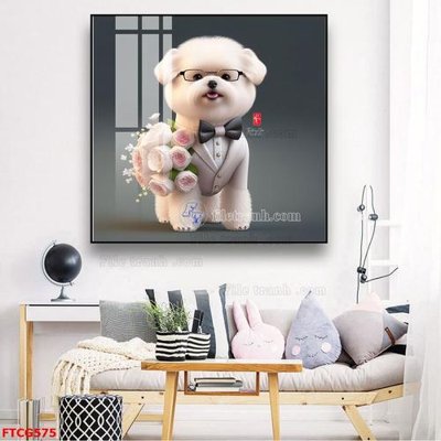 File gốc Tranh 12 con giáp FTCG575 (in tráng gương) hiện đại