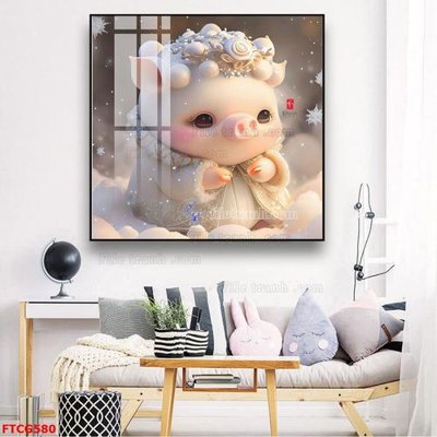 File gốc Tranh 12 con giáp FTCG580 (trang trí) phòng làm việc