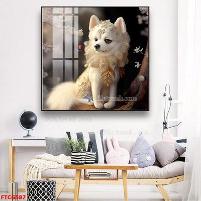 File in ấn Tranh 12 con giáp FTCG587 (bản gốc) chất lượng cao