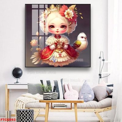 File in trần Tranh 12 con giáp FTCG593 (bản gốc) trời sao