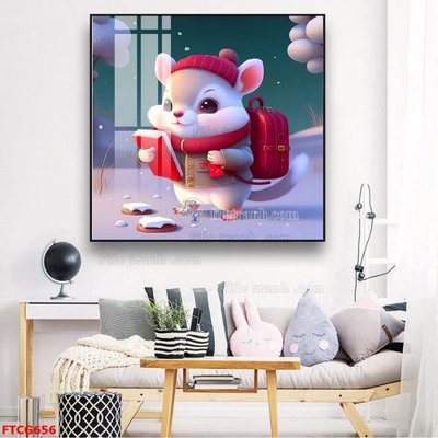 Download file gốc Tranh 12 con giáp FTCG656 (in mica) trong suốt