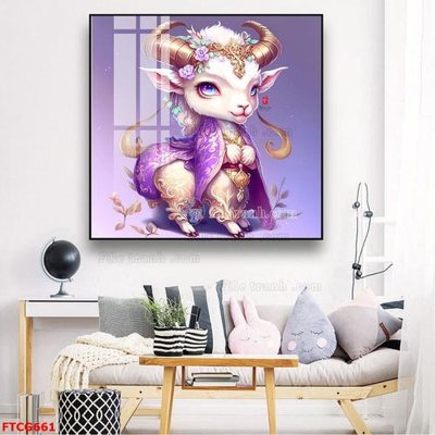 File in trần Tranh 12 con giáp FTCG661 (bản gốc) 5D