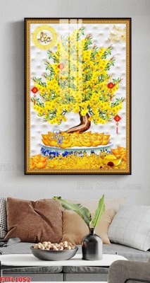 Tải file File tranh chậu mai bonsai FTTL1052 (gốc) in trên mọi chất liệu