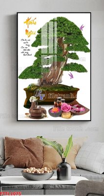 Tải file File tranh chậu mai bonsai FTTL1075 (ảnh gốc) in gạch men