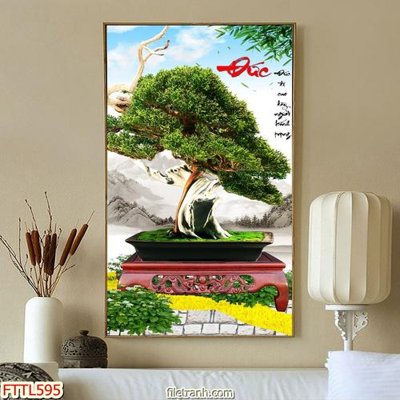 Download file gốc File tranh chậu mai bonsai FTTL595 (dùng cho in ấn)