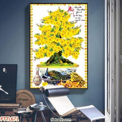 Tải file gốc File tranh chậu mai bonsai FTTL671 (in khổ lớn) quảng cáo