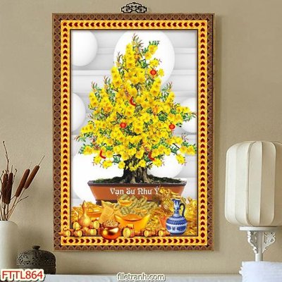 Tải file gốc File tranh chậu mai bonsai FTTL864 (bản PSD) gốc