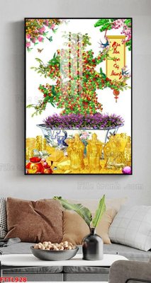 Tải file gốc File tranh chậu mai bonsai FTTL928 (để in lụa)