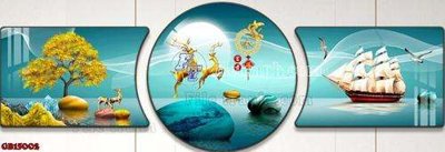 Tải file tranh gốc File gốc in bộ tranh decor treo tráng gương canvas GB15002 chất lượng cao