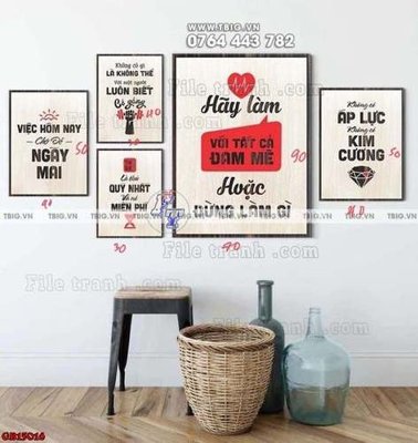 File gốc File gốc in bộ tranh decor treo tráng gương canvas GB15016 (in tráng gương) ốp tường
